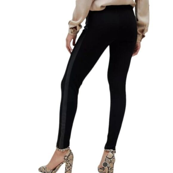 Stradivarius Legging with Faux Leather Side Band - Picture 2 of 7
